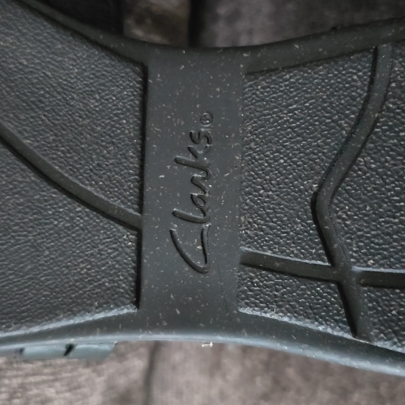 CLARKS BRAND WOMEN'S BLACK LEATHER SUMMER SANDALS SIZE 12 - Picture 5 of 14